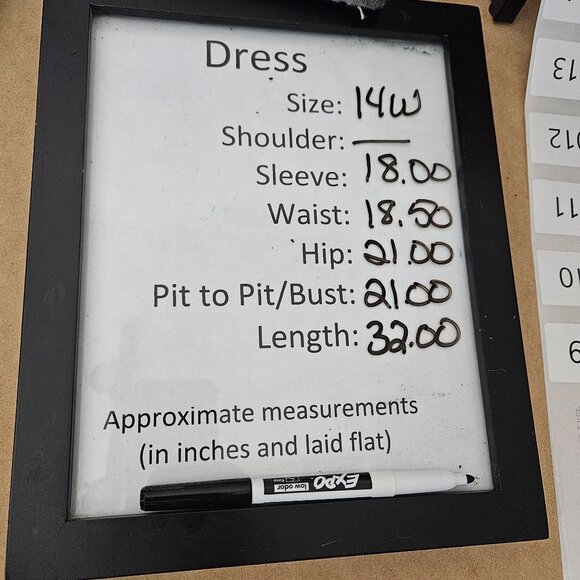 Teeze Me Off The Shoulder Midi Dress Plus 14W Black Ruffled Sleeves LBD Party - Picture 9 of 11